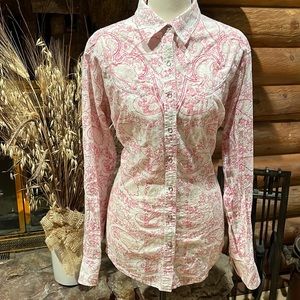 💕 EUC - Ariat Women's Button Down Shirt Top! Just Stunning!
